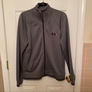Men’s Armani Exchange Track Jacket - Gray Medium